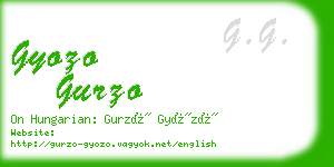 gyozo gurzo business card