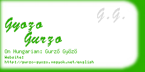 gyozo gurzo business card